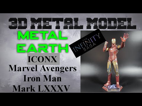 Metal Earth Premium Series Build - Marvel Avengers Iron Man Mark LXXXV