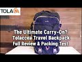 The Ultimate Carry-On? Tolaccea Travel Backpack Full Review & Packing Test