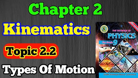 Types of motion chapter 2 kinematics class 9 new physics book Sindh board | unit 2 kinematics clas 9