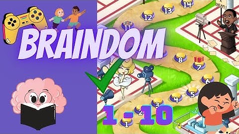 Braindom Game Level 1 to Level 10 🎮. For Kids 🧒