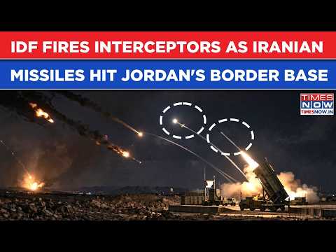 IDF Enters Iran War? Israel Fires Interceptors As Iranian Missiles Hit Jordan's Border Aqaba Airbase