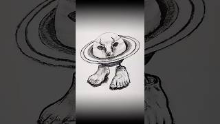 Speed drawing La Vaca Saturna Saturnita with AR Drawing - Draw Sketch,Paint. Try for free!