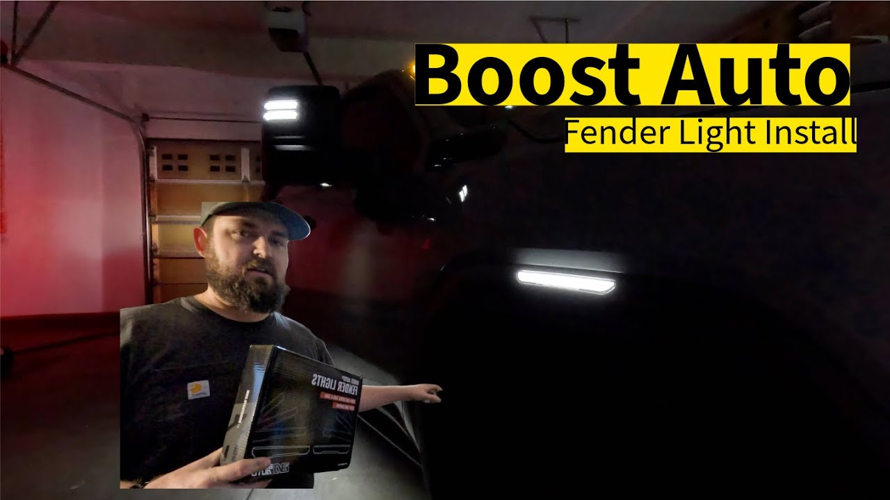 Fix those ugly amber fender lights GMC Sierra 2500 Fender Lights Install