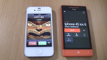 Incoming call & Outgoing call at the Same Time HTC 8S +iPhone 4s iOS 6