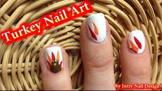 thanksgiving nail nails easy turkey cute beginners tools