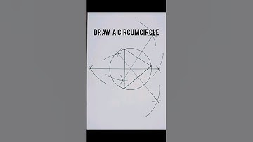 Draw a circumcircle of triangle|construct circumcircle of triangle|#geometry #circumcircle #shorts