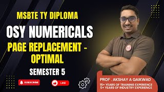 Optimal Page Replacement 😎 | The Easiest Explanation Ever | MSBTE TY Diploma | OSY | By Akshay Sir