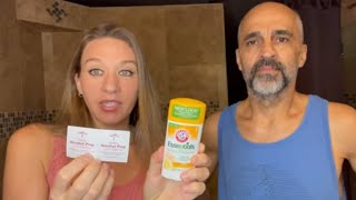 Rubbing Alcohol vs Arm \& Hammer Essentials- Searching for the best natural deodorant