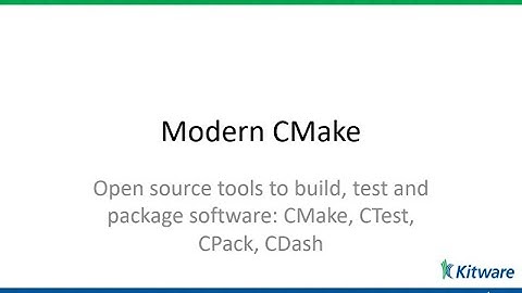 IDEAS-ECP Webinar: Introduction to Modern CMake