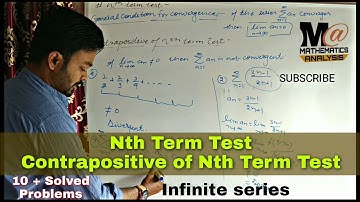 Nth term test for divergence | INFINITE SERIES | Real Analysis