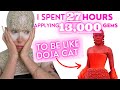 I spent 27 hours applying 13000 crystals to recreate doja cats schiaparelli fashion show look
