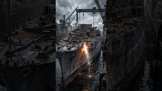 The Atomic Bomb Pushed a Battleship Inside a Hospital #history  #nuclearhistory #battleship