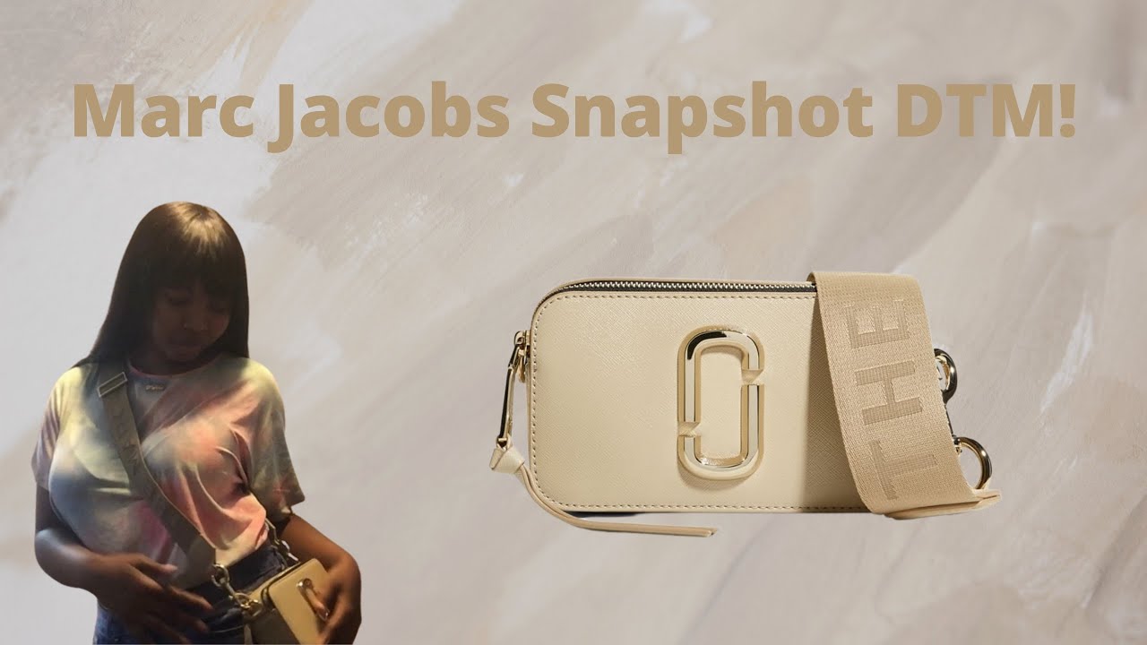 the snapshot dtm all black marc jacobs bag unboxing & review