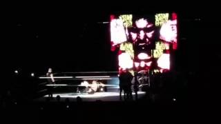 Chris Jericho & Seth Rollins vs Kevin Owens & Samoa Joe WWE Live Fargo N.D. April 23 2017