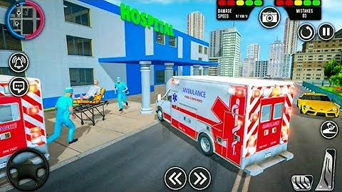 Tanggapan Cepat Mobil Balap Ambulance Ngebut Bawa Pasien Kritis - Game Mobil Ambulance