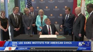 Gov. Lee signs institute for American Civics bill