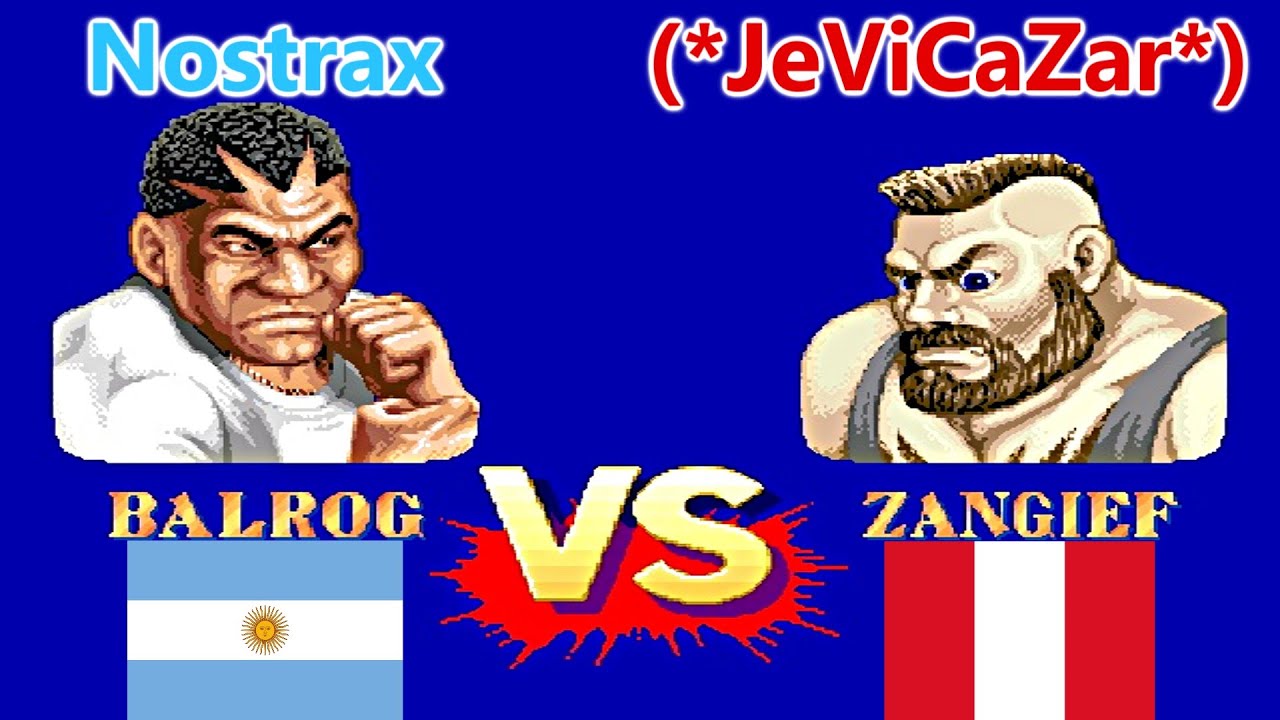 Street Fighter II': Champion Edition - Nostrax vs (*JeViCaZar*) FT5