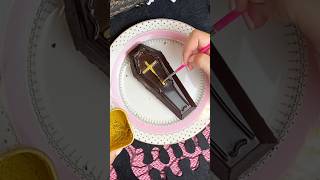 Happy Halloween! Easy spooky stuffable coffin treat #spookytreat #halloweenbreakable #tutorial