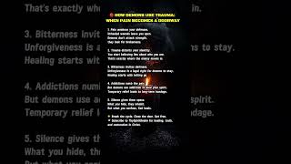 How Demons Use Trauma to Attack You Spiritually | Dark Truths Christians Must Know #darkpsychology