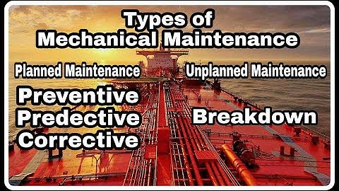 Types Of Mechanical Maintenance | Preventive Maintenance | Predictive Maintenance | Breakdown