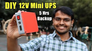 DIY Mini UPS for WiFi Router V3.0 | 12V Mini UPS  | Work From Home