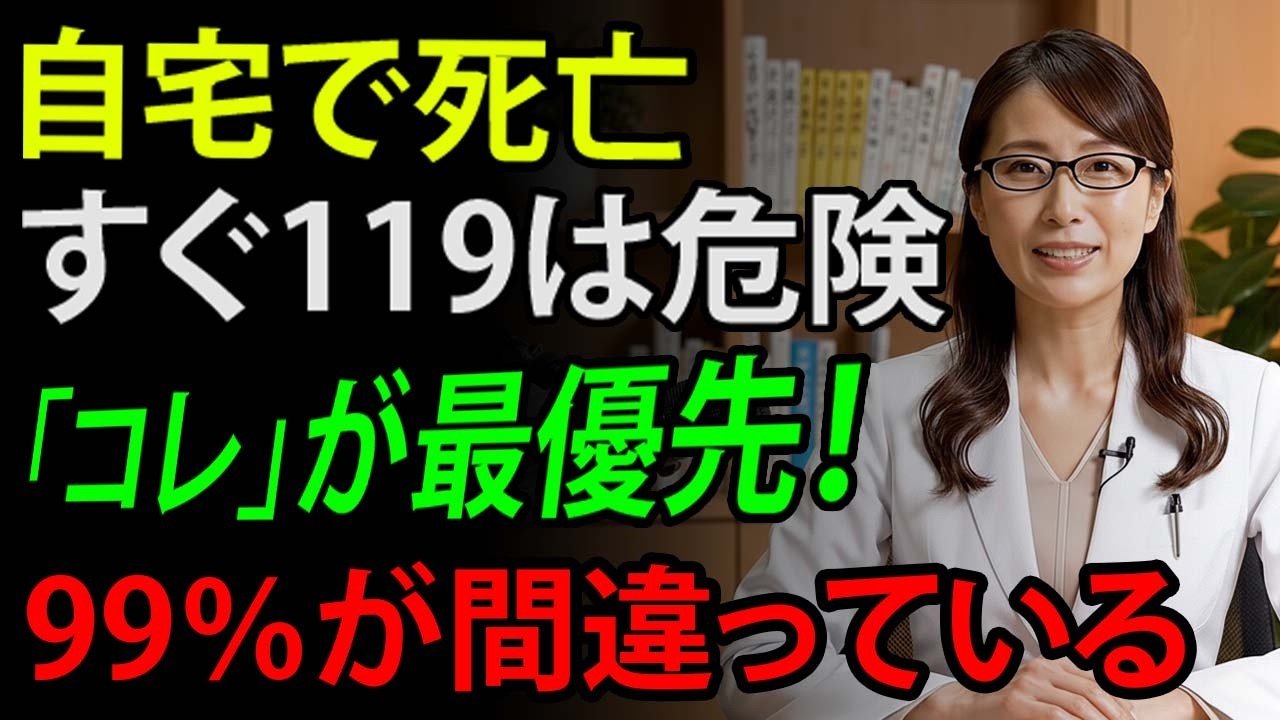 【知らないと大損！】ご両親が自宅で亡くなった時、絶対に119番は最初に押さないで！一番先にすべき葬儀の手続きと事後処理の正しい流れ
