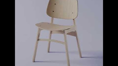 3D chair modeling & rendering using Blender