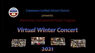 Claremont USD Virtual Elementary Winter Band Concert 2021