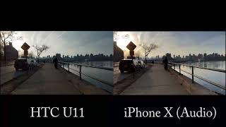 HTC U11 vs iPhone X 4K Video Camera Test!