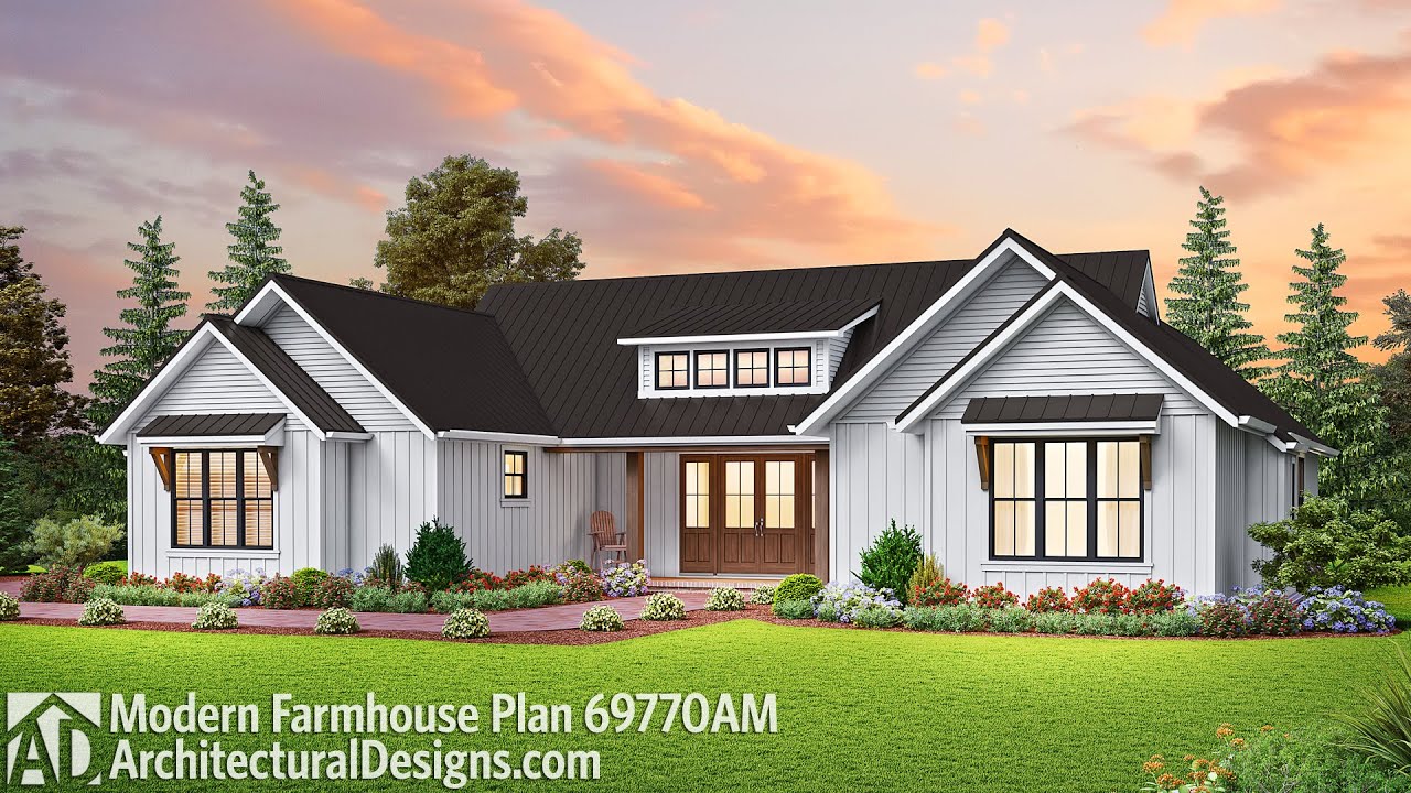 Plan 69770AM - Modern Farmhouse House Plan Tour with Floor Plan ...
