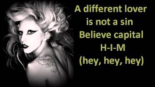 Lady Gaga - Born This Way Lyrics And Instrumental