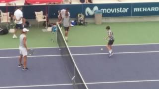 Rafael Nadal Playing Minitennis With Nephews In Manacor, Mallorca - 1 August 2017