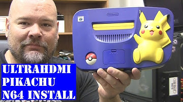 N64 Pikachu UltraHDMI Install Nintendo modding