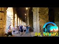 What is on the ground floor and entrance area to the Colosseum in ROME 8K 4K VR180 3D Travel