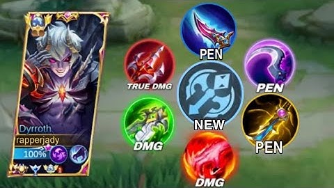 DYRROTH NEW UPDATED ONE SHOT BUILD!! | BRUTAL DAMAGE!😱🔥 (please try!)