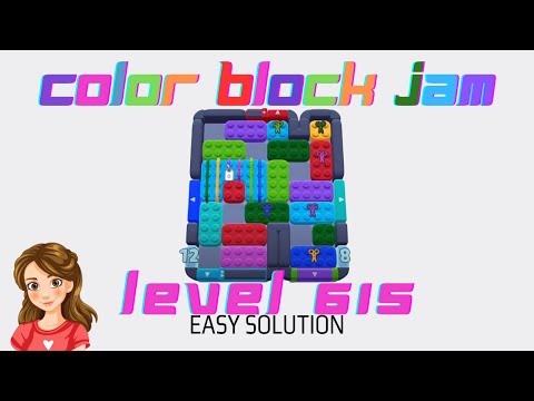 Color Block Jam Level Level 615 Easy Solution Walkthrough