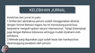 TUGAS REVIEW JURNAL MATA KULIAH PENULISAN KARYA TULIS ILMIAH