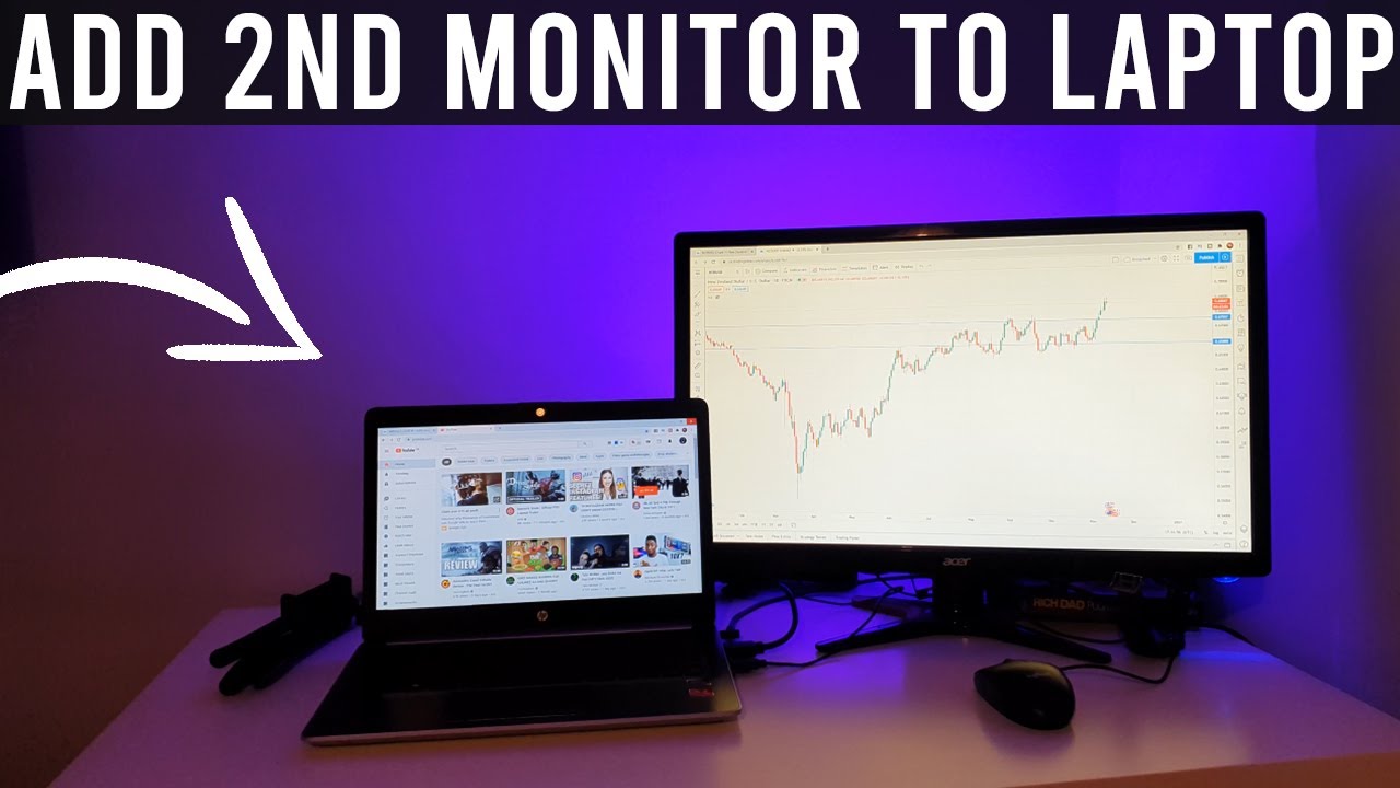 How to Connect a Second Monitor to Your Laptop/PC - YouTube