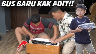BUS KIDS PANDA JB5 BARU KAK ADIT! DIMAS NGAMBEK BUSNYA KECIL..