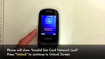 How to Unlock Samsung Rugby 3 III SGH-A997 to work on other Networks Unlocking Instructions