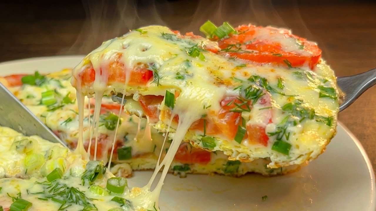 ASMR/3 яйца с 1 помидором! Завтрак за 5 минут! #неговорюоготовке