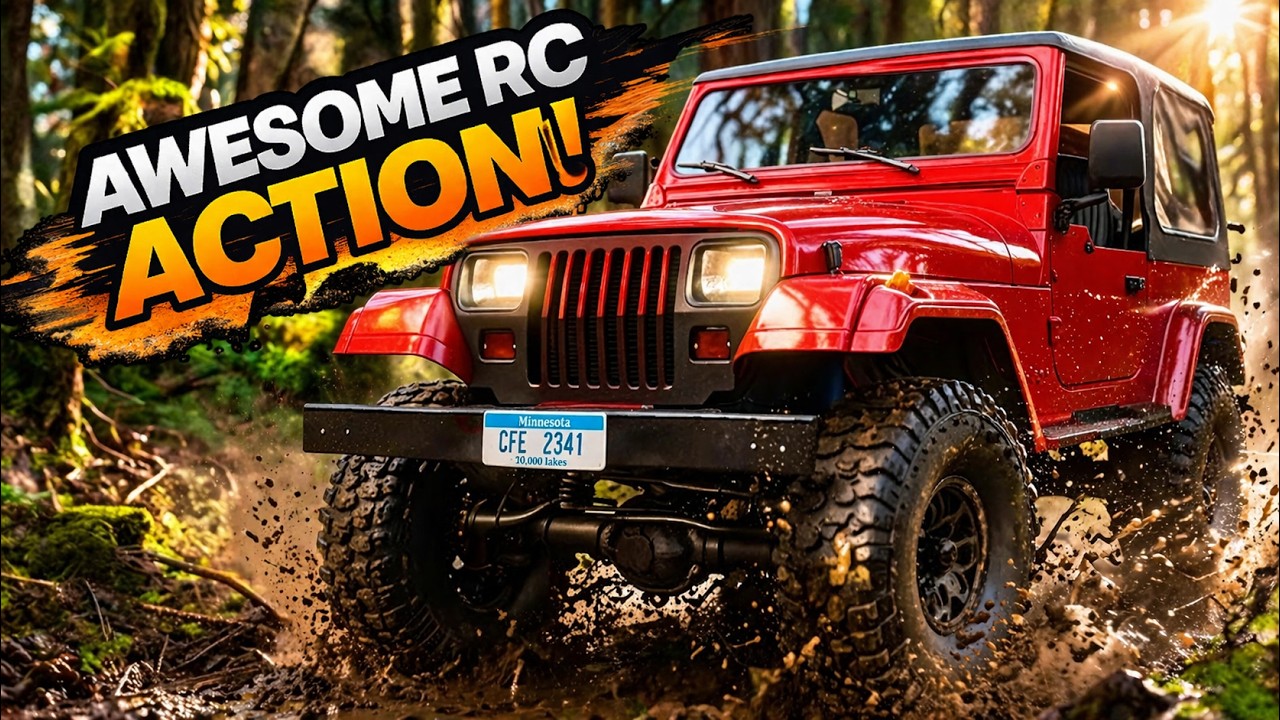 FMS ROCHobby Mashigan 1/10 RC Crawler - 3S Trail Test & Hobbywing