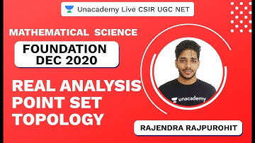 Foundation Dec 2020 | Real Analysis Point Set | Mathematical Science | CSIR UGC NET 2020 | Rajendra