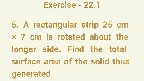 RD Sharma Solutions for Class 8 Chapter 22 (Surface Area and Volume of a Right Circular Cylinder)