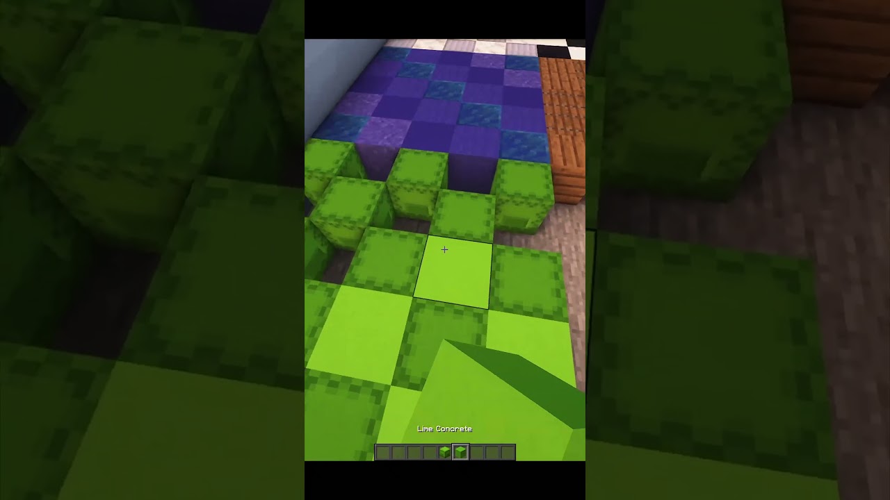 Lime Shulker Box & Lime Concrete Path Design | 