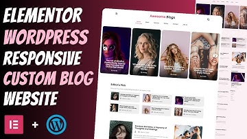 😍 Master ELEMENTOR PRO: Build a Responsive BLOG WEBSITE from Scratch | Wordpress Tutorial 2025