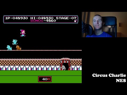Circus Charlie. Famicom. Полное прохождение