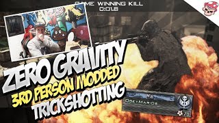 MW2 MODDED 3RD PERSON ZERO GRAVITY TRICKSHOTTING!