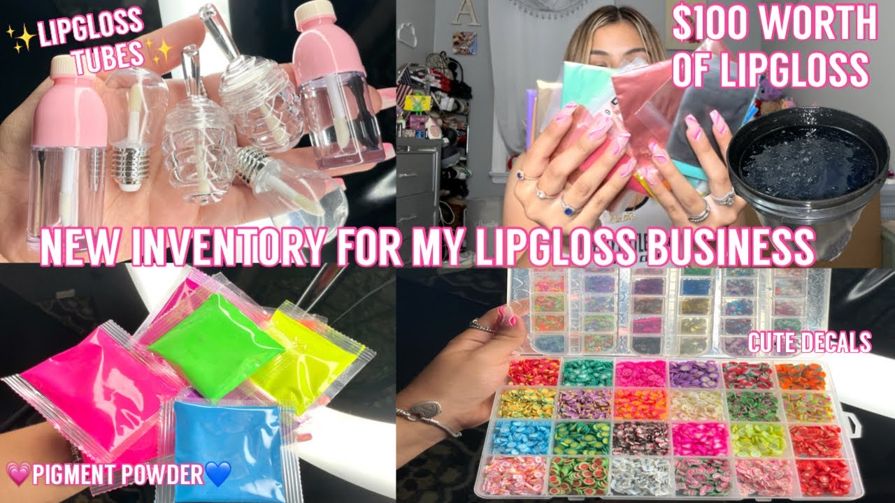 UNBOXING $300 WORTH OF LIP GLOSS INVENTORY | small business
