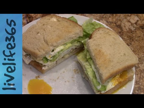 Killer Fried Egg, Artichoke & Lettuce Sandwich